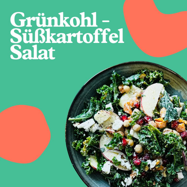 Grünkohl-Süßkartoffel Salat